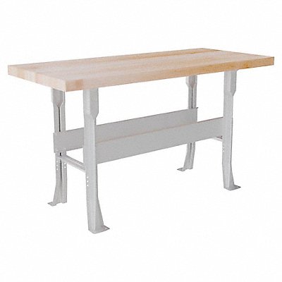 Work Station Maple Metal Frame 28 D