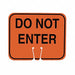 Traffic Cone Sign 12-1/2 L ABS Plastic