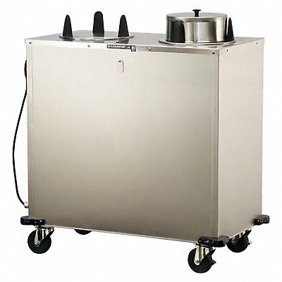 Plate Dispenser Cart 36 1/2 in L SS