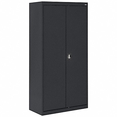 Storage Cabinet 72 x36 x18 Black 4Shlv