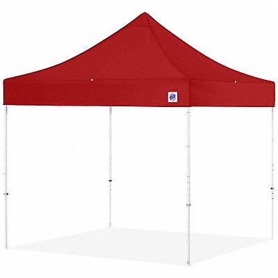 Portable Shelter Red 8 ft W 8 ft L