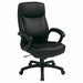 Executive Chair Black Color Match Stitch