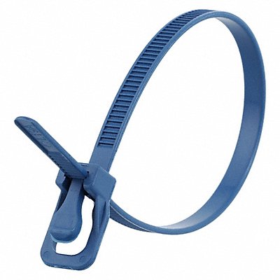 Releasable Tie Blue Nylon PK100