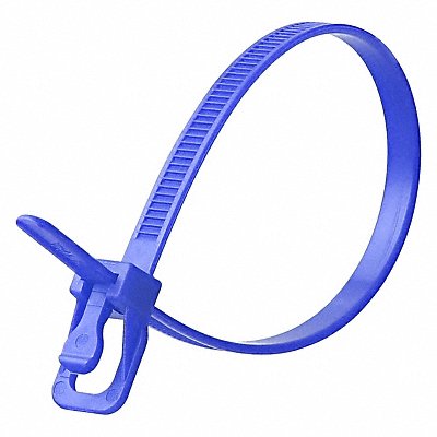 Releasable Tie Blue Nylon PK100