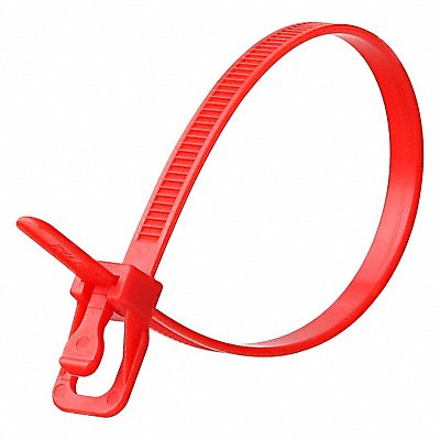 Releasable Tie Red Nylon PK20