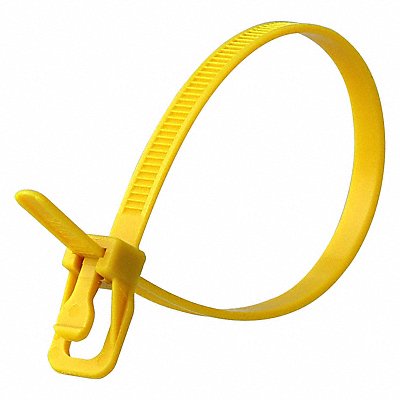 Releasable Tie Yellow Nylon PK100