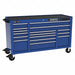 Rolling Tool Cabinet Blue Gloss Finish