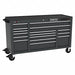 Rolling Tool Cabinet Black Matte Finish