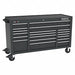 Rolling Tool Cabinet Black Matte Finish