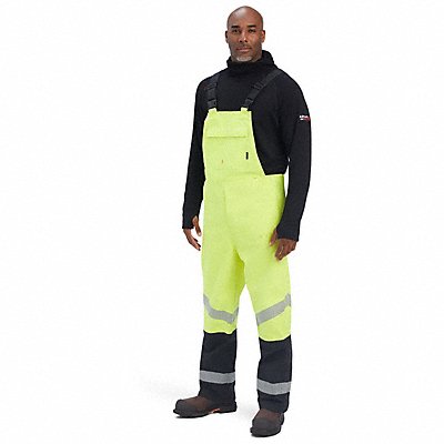 FR HI-VIS Waterproof Bib Yellow Size 2XL