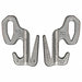 Rope Tightener 3-1/2 in Aluminum Silver