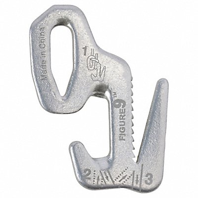 Rope Tightener 1-1/2 in Aluminum Silver