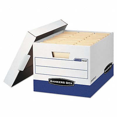 Archive Storage File Box White PK4