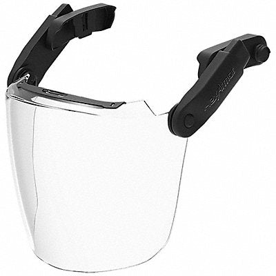 Face Shield Single Crown PC Clear/Black