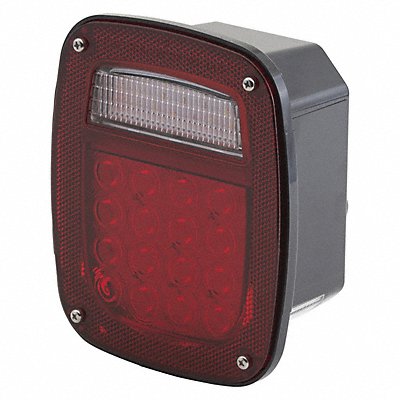 Stop/Turn/Tail Light Square Red 5-3/4 L