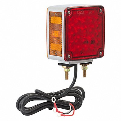 Two SidedLamp Square Red Yellow 4-5/8 L