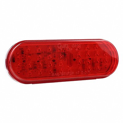 Stop/Turn/Tail Light Oval Red 6-1/2 L