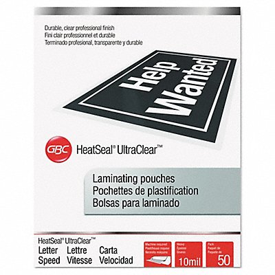 UltraClear Thermal Laminating Pouch PK50