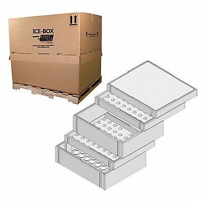 Insulated Shipping Kit Corrugate White