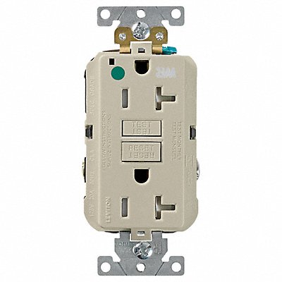 GFCI Receptacle Ivory Polycarbonate