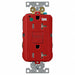 GFCI Receptacle Red Polycarbonate