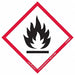 GHS Flame Label 4 H 4 W PK100