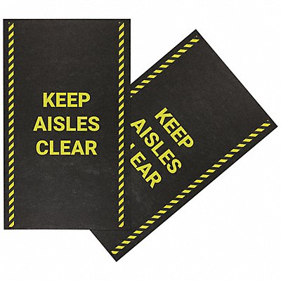 Floor Mat Keep Aisles Clear 3 ft PK2