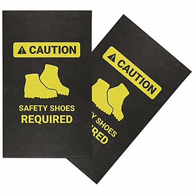 Floor Mat Safety Shoes Required 3 ft PK2