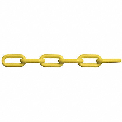 Yellow Plastic Chain Weldlss 8mm 150ft L