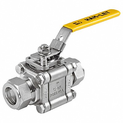 SS Three-Piece Ball Valve Tube 1 4.9 L