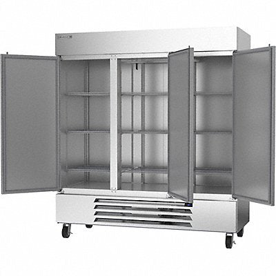 Refrigerator Silver 84-1/4 in Overal H