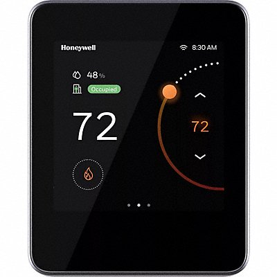 Smart Thermostat Black Plastic 4 1/2 H