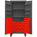 K4920 Bin Cabinet 78 x36 x24 Gray 60RedBns