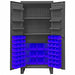 K4920 Bin Cabinet 78 x36 x24 Gray 60BlueBns