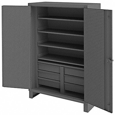 Combo Drawer Pegboard Cab 78 H 48 W Gray