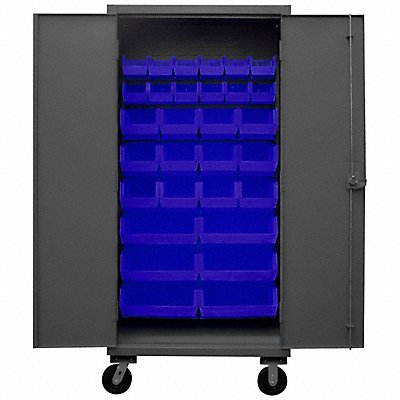 K4880 Bin Cabinet 80 x36 x24 Gray 30BlueBns