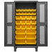 K4945 Bin Cabinet 78 x36 x24 Gray 30YlwBns
