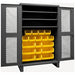 K4953 Bin Cabinet 78 x48 x24 Gray 18YlwBns