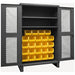 K4954 Bin Cabinet 78 x48 x24 Gray 24YlwBns