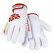 Leather Gloves Red/White L PR