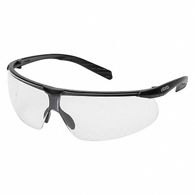 Safety Glasses Black Wraparound PC U7