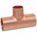 Bullhead Tee Wrot Copper 1/2 x1/2 x5/8 