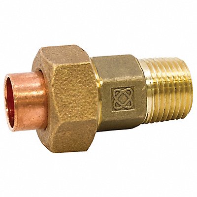 Union LL Cast Bronze 1/2 Tube CxMNPT