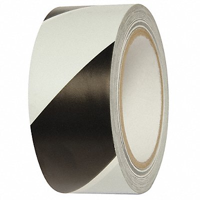 Floor Tape Black/White 2 inx54 ft Roll