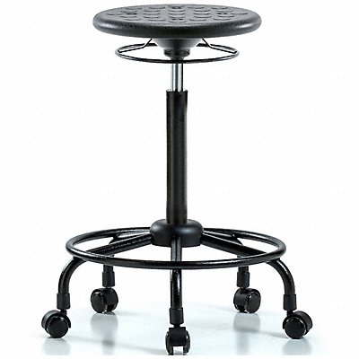 Polyurethane Stool 300 lb Cap. Black