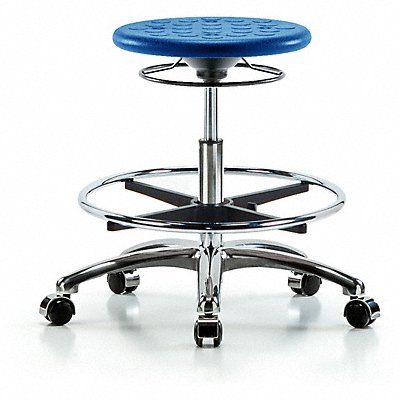 Polyurethane Stool 300 lb Cap. Blue