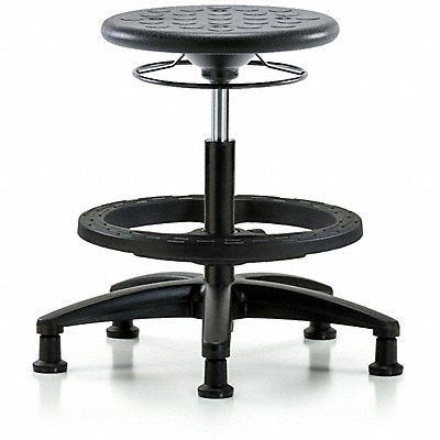 Polyurethane Stool 300 lb Cap. Black