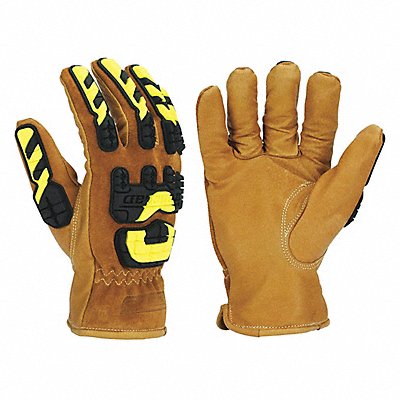 Leather Gloves Golden Yellow L PR