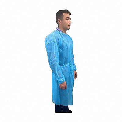 Blue Polypropylene Iso Gown 50/Case