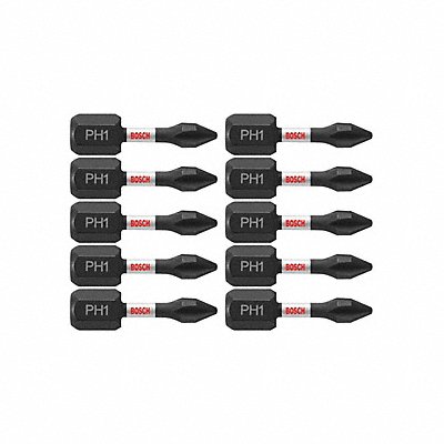 Impact Driver Bits Phillips(R) #1 PK10